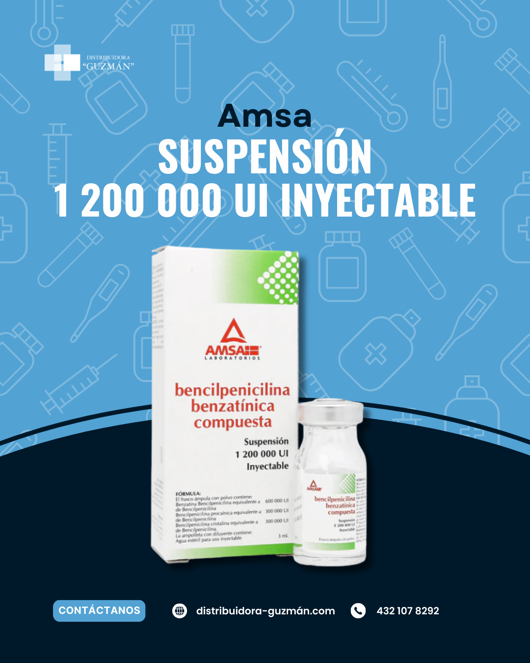 Amsa 1,200,00 UI Inyectable en Guanajuato | Distribuidora Guzmán