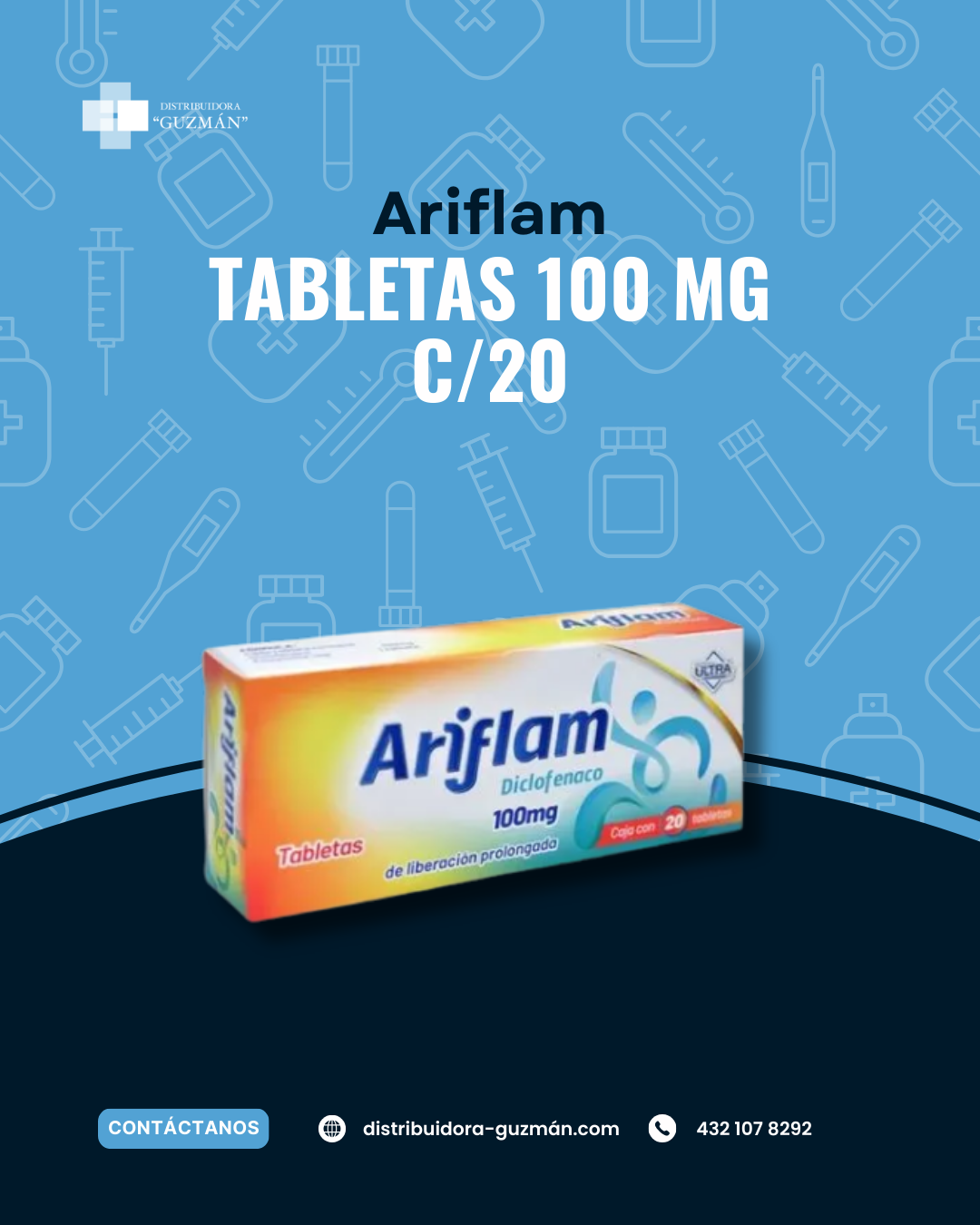Ariflam C/20tab en Guanajuato | Distribuidora Guzmán