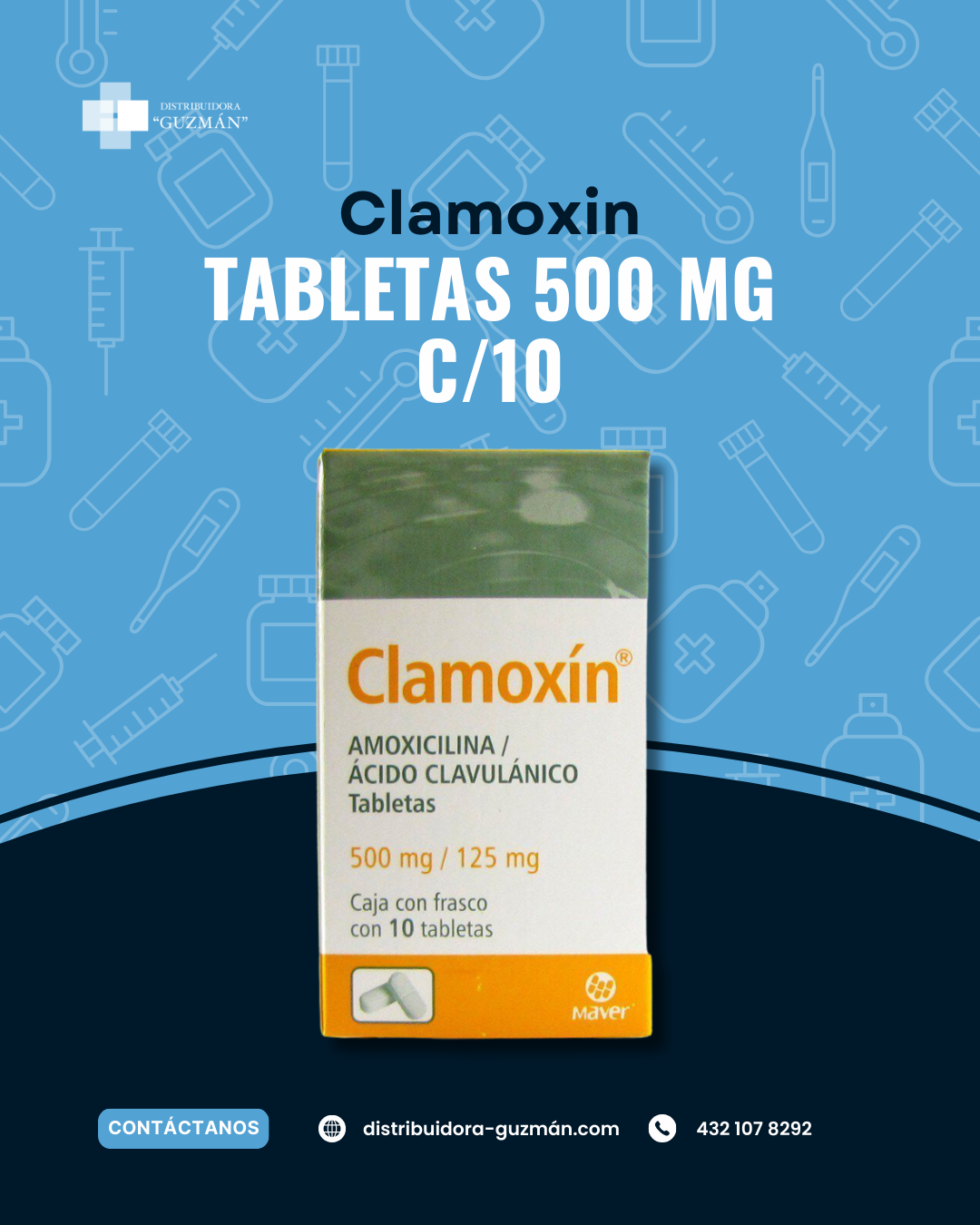 Clamoxin 500mg en Guanajuato | Distribuidora Guzmán