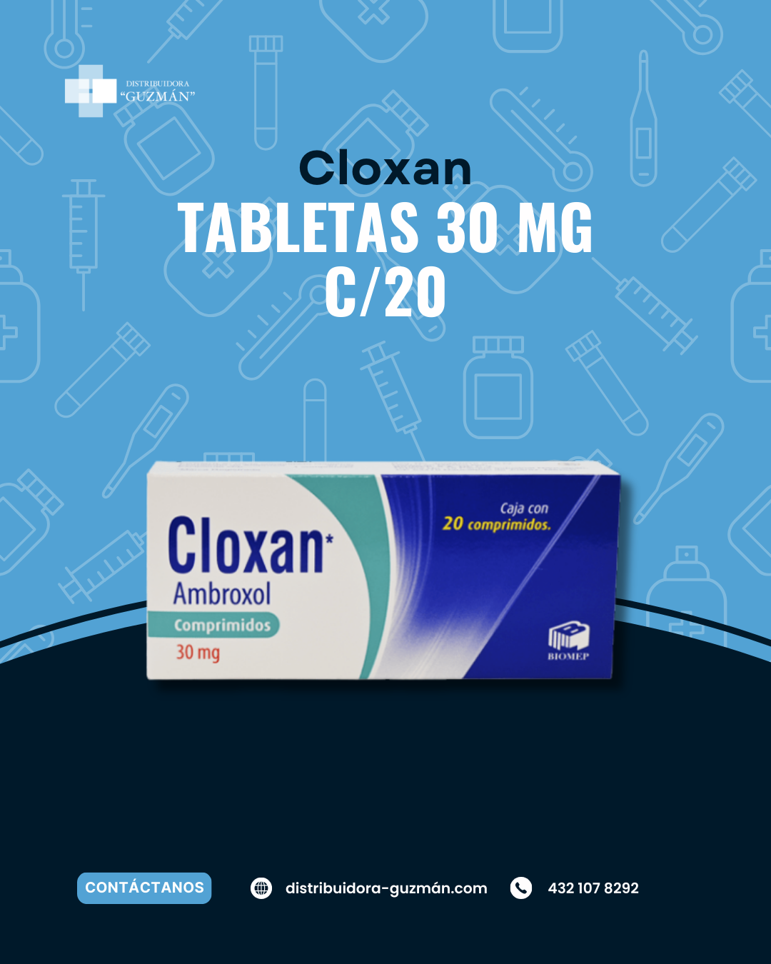 Cloxan 30mg C/20tab en Guanajuato | Distribuidora Guzmán