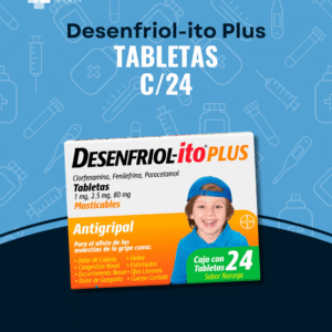 Desenfriol-Ito Plus C/24tab en Guanajuato | Distribuidora Guzmán