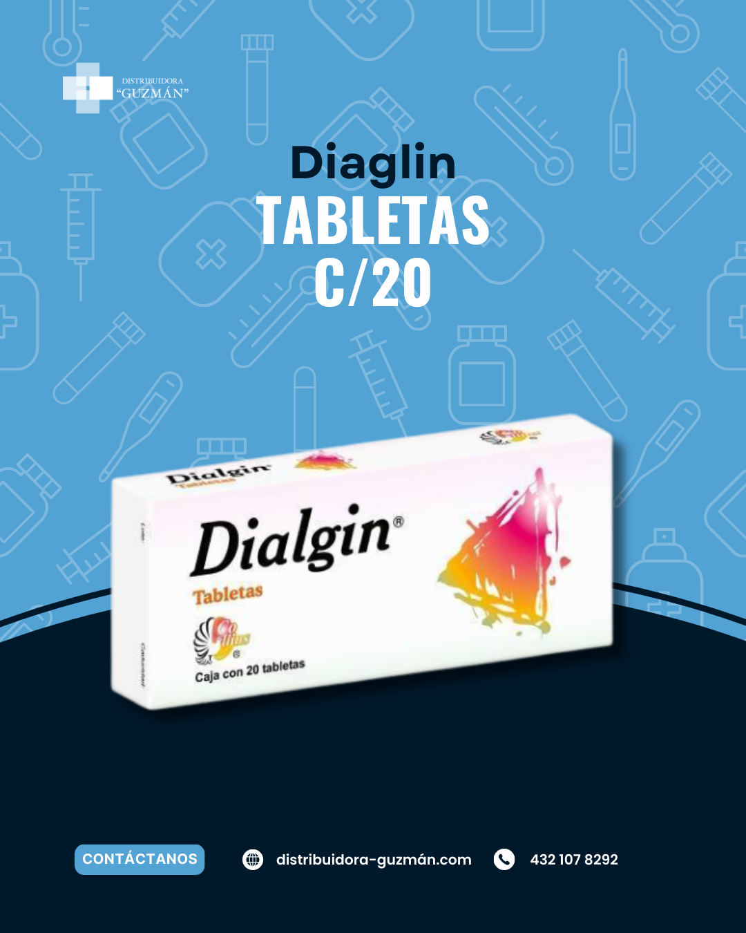 Dialgin C/20 Tab en Guanajuato | Distribuidora Guzmán