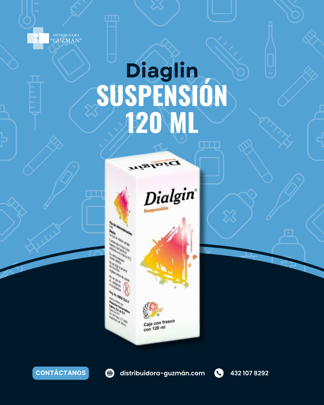 Dialgin Suspension 120ml en Guanajuato | Distribuidora Guzmán