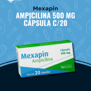 Ampicilina Mexapin 500mg C/20cap en Guanajuato | Distribuidora Guzmán