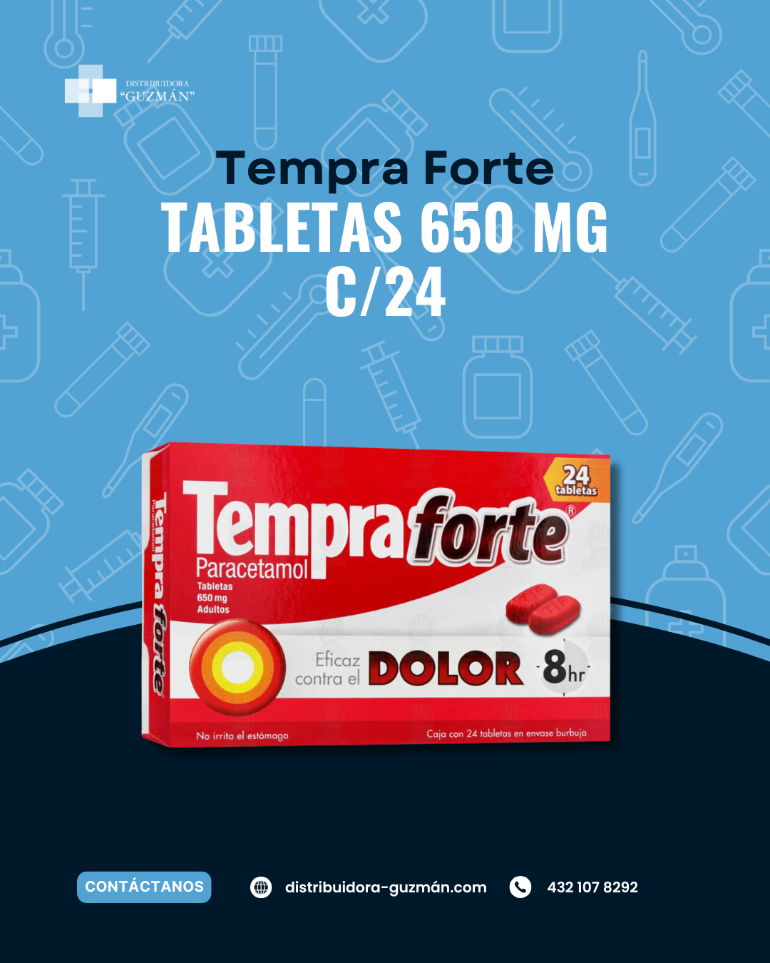 Tempra Forte C/24 Tab en Guanajuato | Distribuidora Guzmán