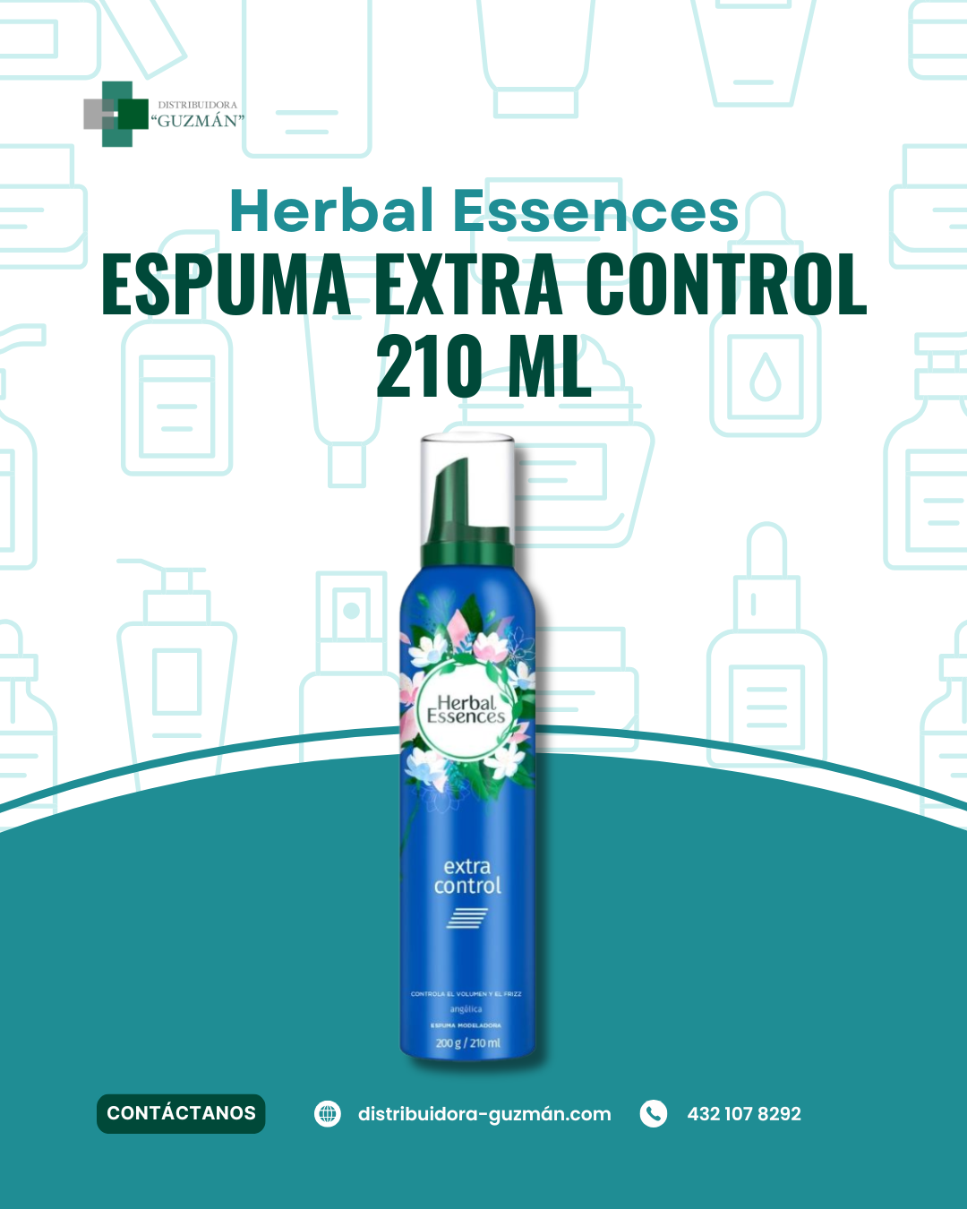 Espuma Herbal Essences Azul 210ml