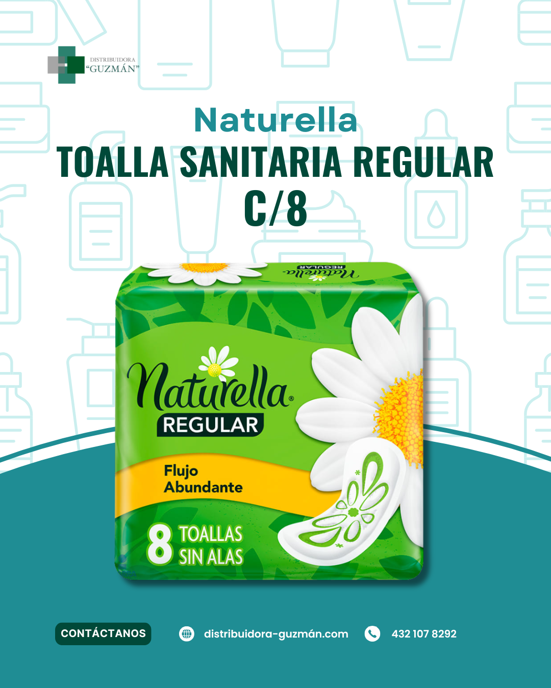 Naturella Regular C/8 Toallas