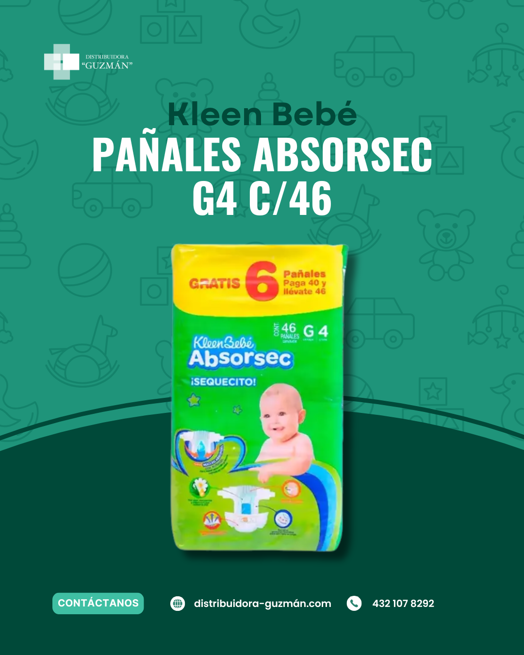 Pañal Absorsec G4 c/46