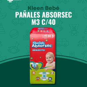 Pañal Absorsec M3 c/40