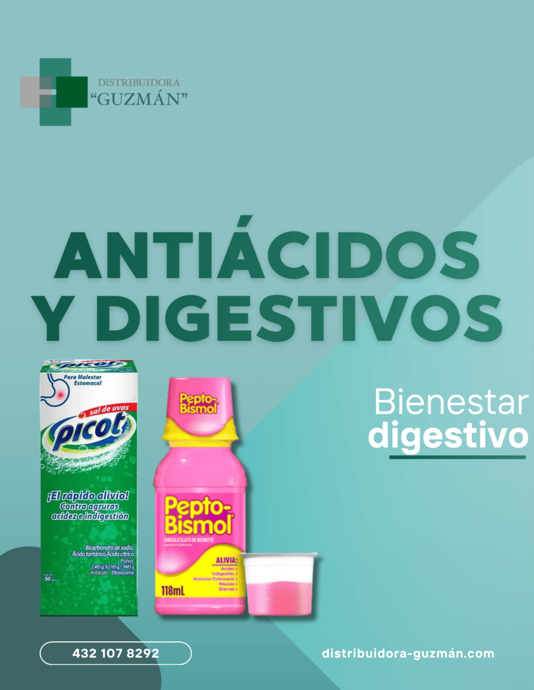 Antiácidos y Digestivos - Distribuidora Guzmán