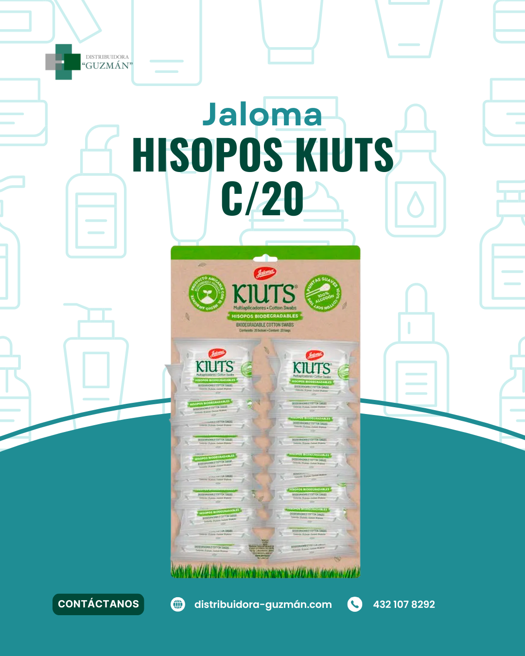 Cotonete Kiuts Exhibidor