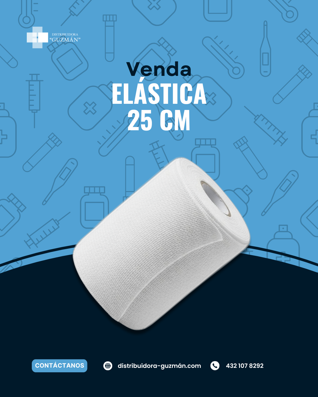 Venda Elastica 25cm pza