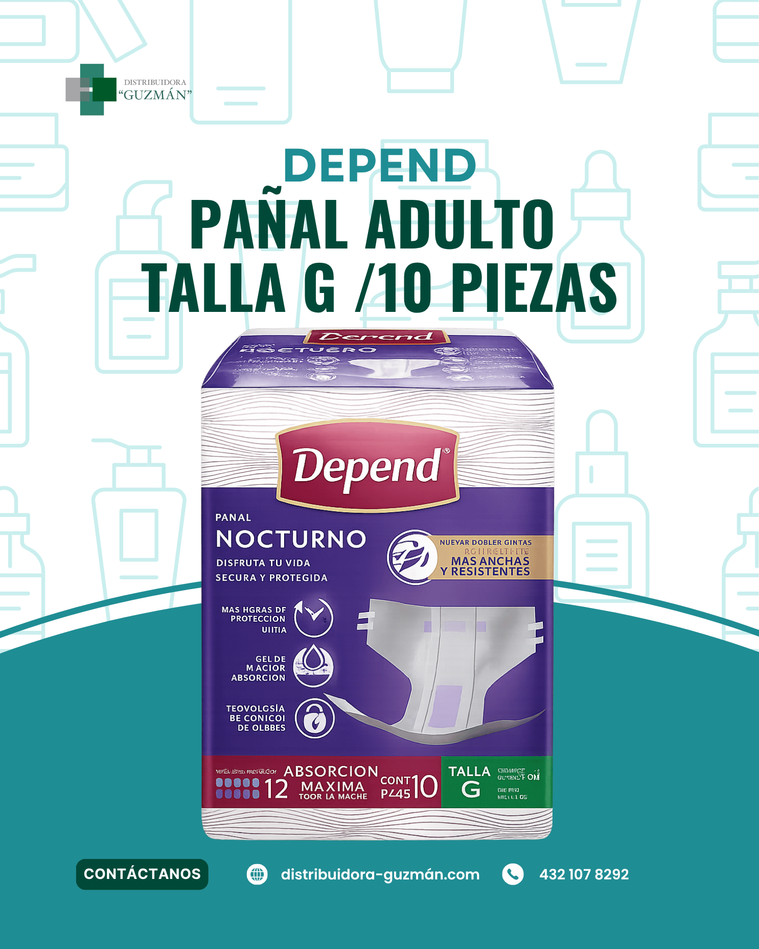 Depend Pañal Gc/10